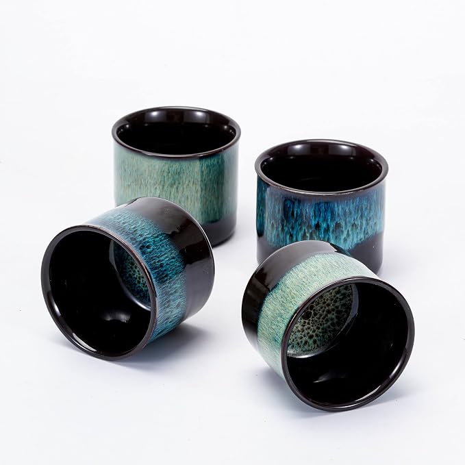 Espresso Cups Set of 2, Ceramic Espresso Cups, Expresso Shots Cups, 2.5oz Tea - Image 6