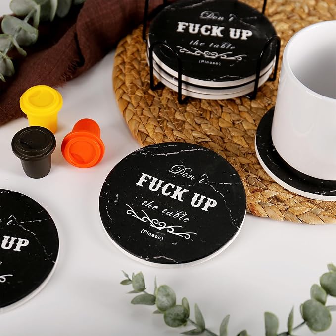 wonlex Ceramic Coasters Absorbent - Image 3