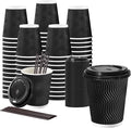 Lamosi 50 Pack 10 oz Disposable Coffee Cups by BuyNow