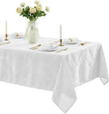 Newbridge Barcelona Luxury Damask Fabric Tablecloth, 70” Extra Wide x 168” by HomeBargainsPlus