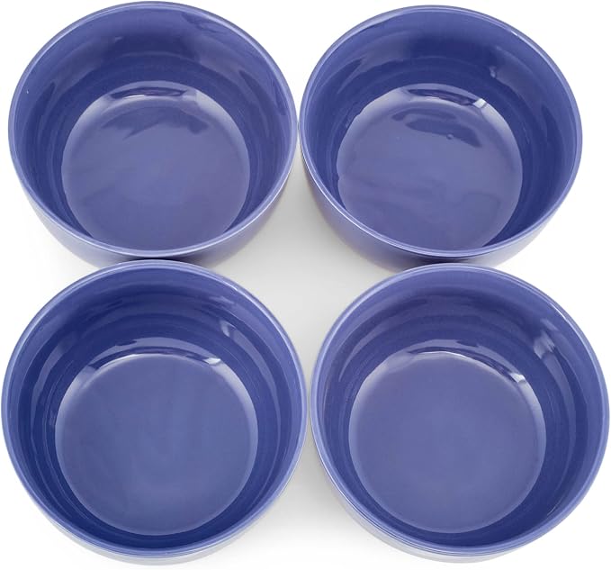 Elanze Designs Bistro Glossy Ceramic 6.5 inch Dinnerware Bowls Set of 4 - Image 4