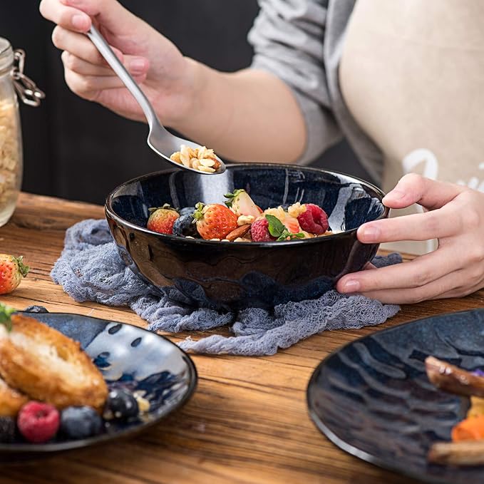 vicrays Ceramic Salad Bowls Set - Image 3
