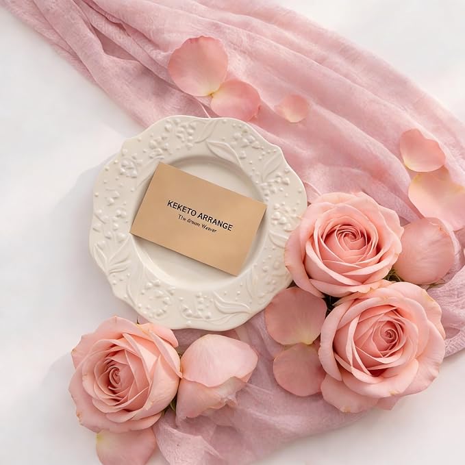 Dusty Pink Cheesecloth Table Runner 120 Inches - Image 5