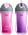 Chicco Insulated Straw Sippy Cup 12+ Months, 9oz Toddler Training Cup by ChiccoUSA