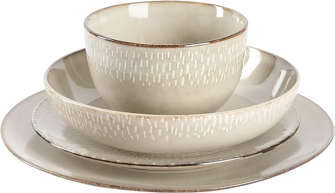 Gibson Elite Matisse 16-Piece Double Bowl Dinnerware Set – Service - Image 3