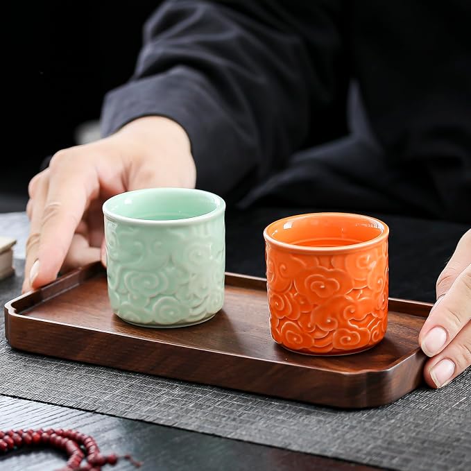 Ceramic Espresso Cups Set of 4-3oz Demitasse Cups - Image 7
