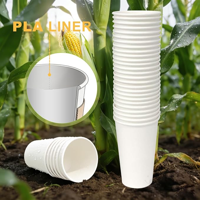 100 Pack 16 oz Disposable Coffee Cups - Image 8