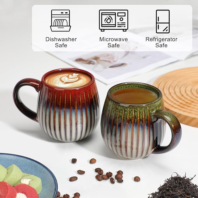CosyCorner Ceramic Coffee Mugs Set, 17 oz Large Coffee Cups - Image 2