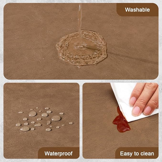 Vinyl Placemats Set of 6, Dual Sided Place Mats - Image 4
