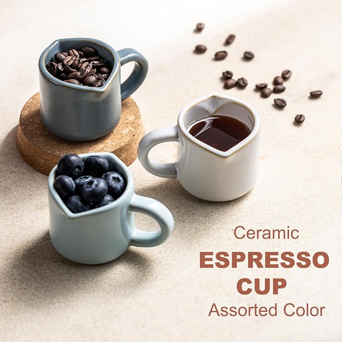 Ceramic Espresso Cup, Espresso Accessories, Espresso Shot Cups 3 OZ | Espresso - Image 3