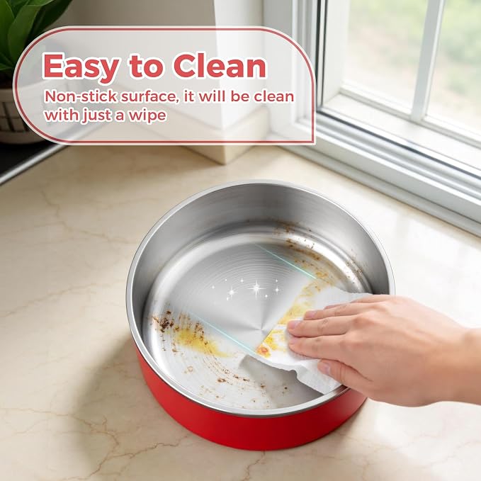 WENBOKMIN Dog Bowl, Stainless Steel Food and Water Bowl, Dishwasher Safe - Image 5