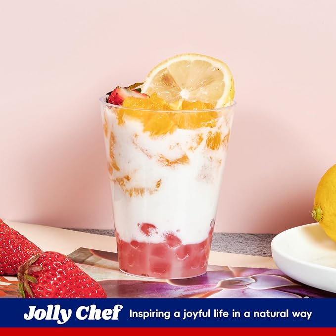 JOLLY CHEF 300 Pack 7 oz Clear Plastic Cups Disposable Cups, 7 Ounce Disposable - Image 3