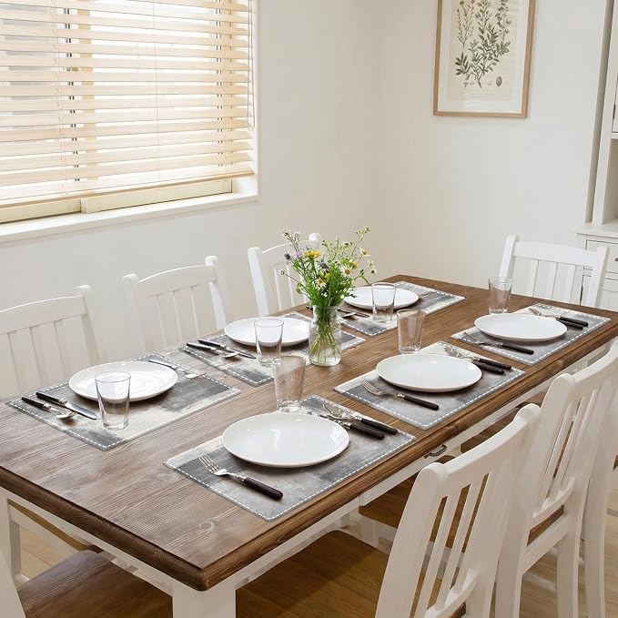 Emvency Farmhouse Placemats Set of 6, 12x18 Inch - Image 5