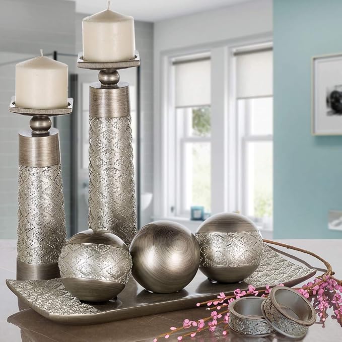 Creative Scents Dublin Silver Napkin Rings Set of 6 - Image 5