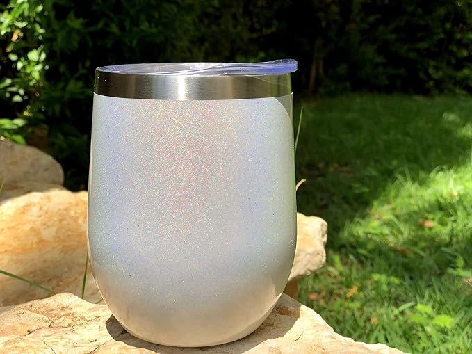 CHILLOUT LIFE 12 oz Stainless Steel Wine Tumblers 4 Pack - Image 5