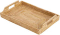 Rattan Rectangular Serving Tray by Kmelep