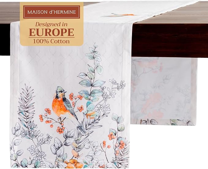 Maison d' Hermine Table Runner 100% Cotton 14.50" x 108" | Table Runners 108 by MaisondHermine