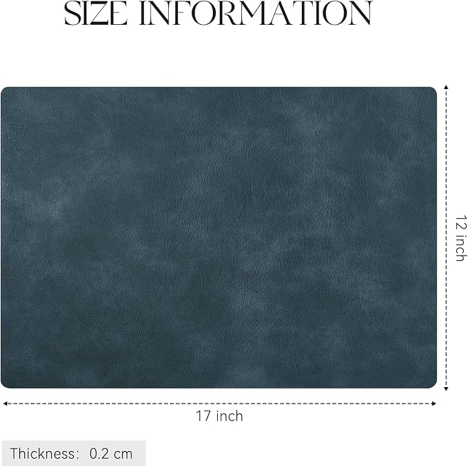 MOSAYT Vinyl Placemats Set of 6-12 X 17 Inch - Image 7