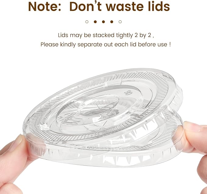Soelomu 50 Sets 18oz Round Bottom Plastic Cups - Image 8