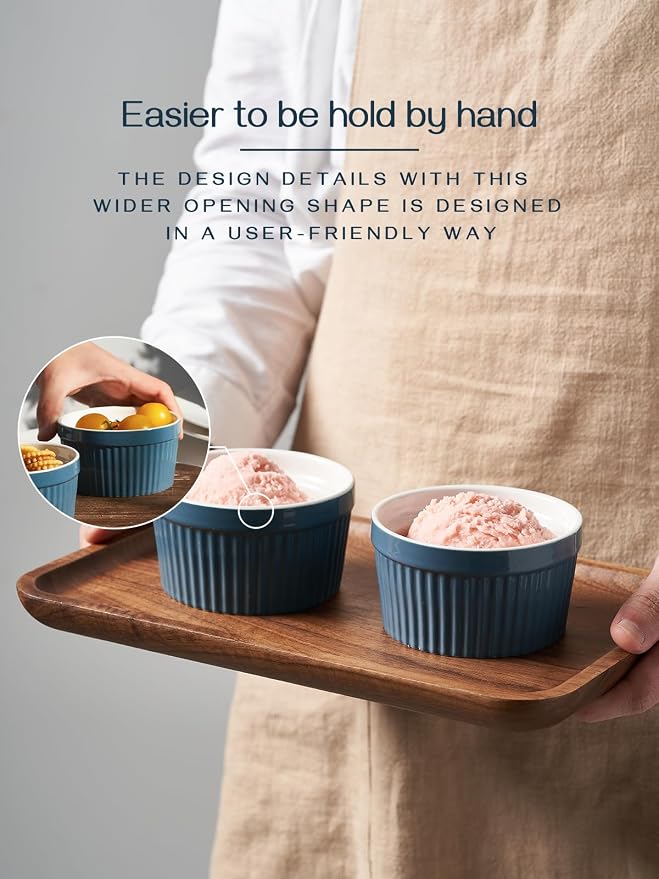 DOWAN 8 oz Porcelain Ramekins Bowls - Image 6