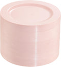 bUCLA 100Pieces Pink Plastic Dessert Plates by BUCLA
