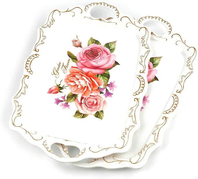 Nicunom 3 Pack Melamine Serving Tray - Image 9