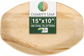 Disposable Bamboo 15" x 10" Trays Bamboo Serving Platters, Disposable Boards by CharityLeaf