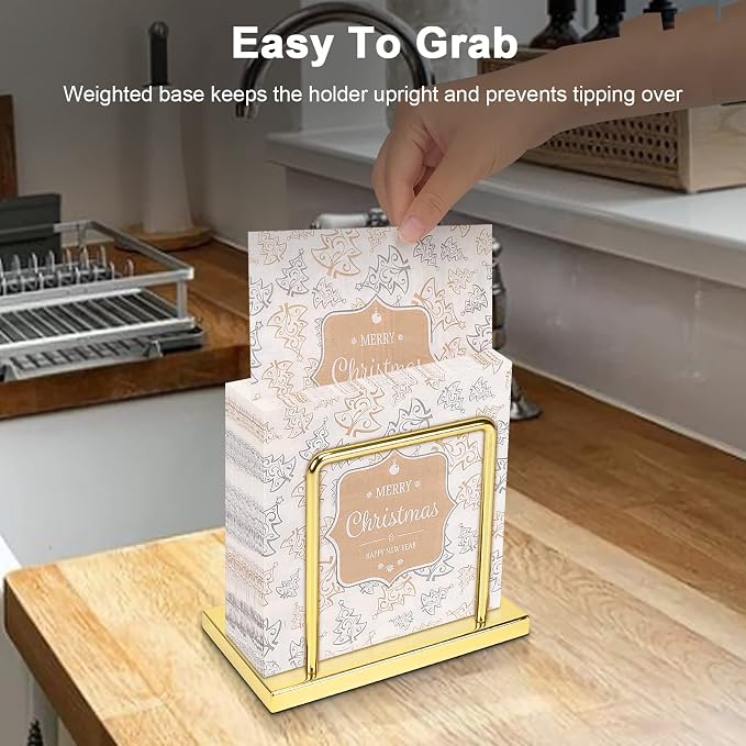 Livabber Napkin Holder, Metal Napkin Storage Modern Freestanding Tissue Paper - Image 5