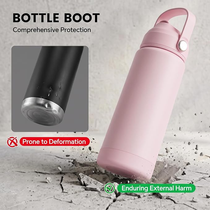 Fijinhom 24oz Insulated Stainless Steel Water Bottle, Wide Mouth Double Wall - Image 3