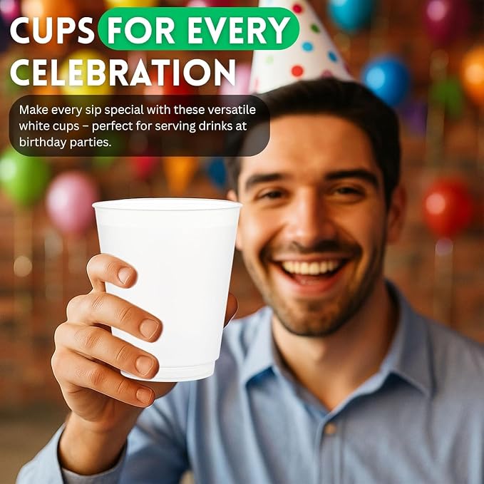 Concession Essentials 12oz Frost Flex Plastic Cups – 500 Pack – Shatterproof - Image 7
