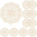 10 Pcs 8 Inch Cute Crochet Doilies Crochet Flower Coasters Handmade Cotton by Gandeer