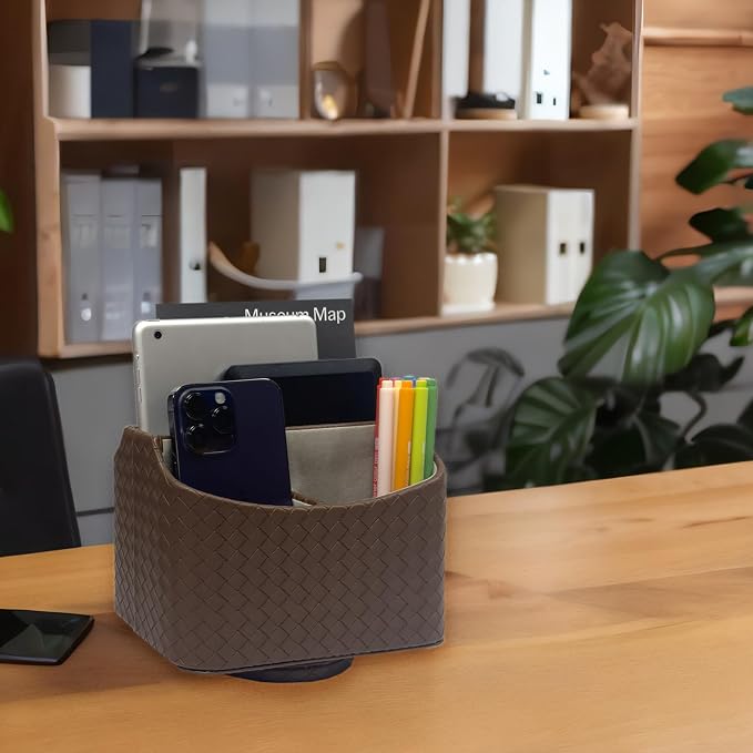 UnionBasic Rotating Desk Organizer, 360 Desk Spinning Caddy, Desktop TV - Image 3