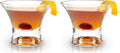 Viski Heavy Base Stemless Manhattan Glasses Set of 2 by VISKI