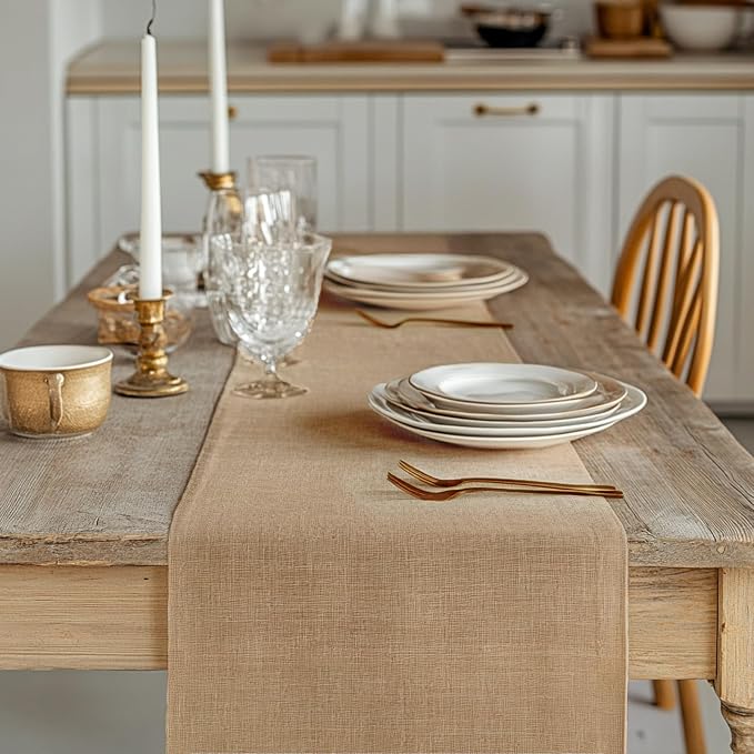 12 Pack Burlap Table Runners 12x108 Inch - Image 6