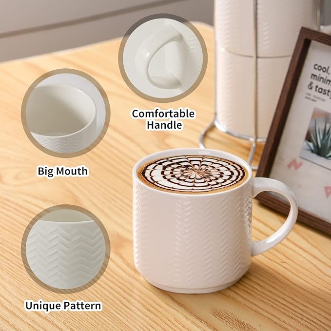 Hasense Coffee Mugs Set of 4 - Image 5