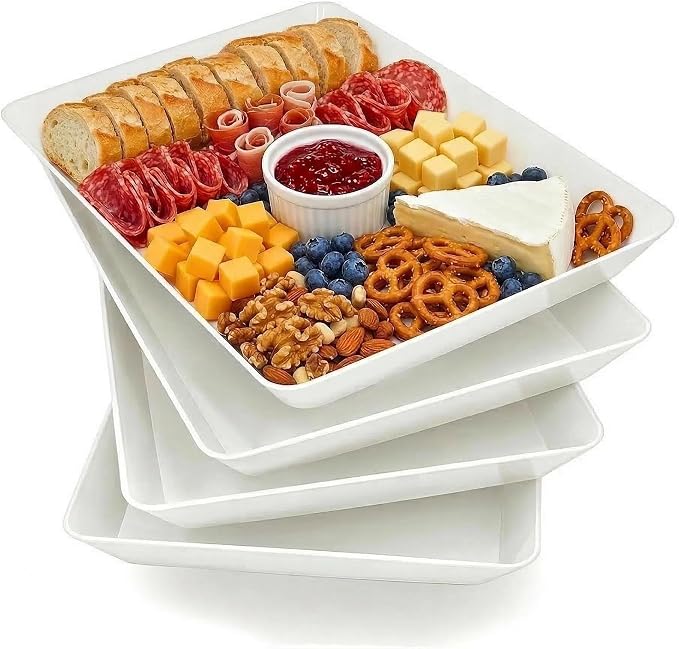 Serving Tray Platter, 17.5'' x 11.5'' x 1.6'', Food Trays by Unknown