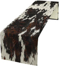 Cow Skin Print Table Runner, Rustic Cottage Country Farm Animal Fur Skin by SHElifestyle