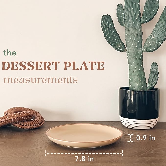 Mora Ceramic Artisan Matte Plates Set, 7.8 in - Image 2