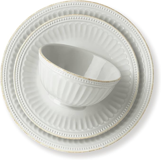 Lenox French Perle Groove White Dinnerware Set - Image 2