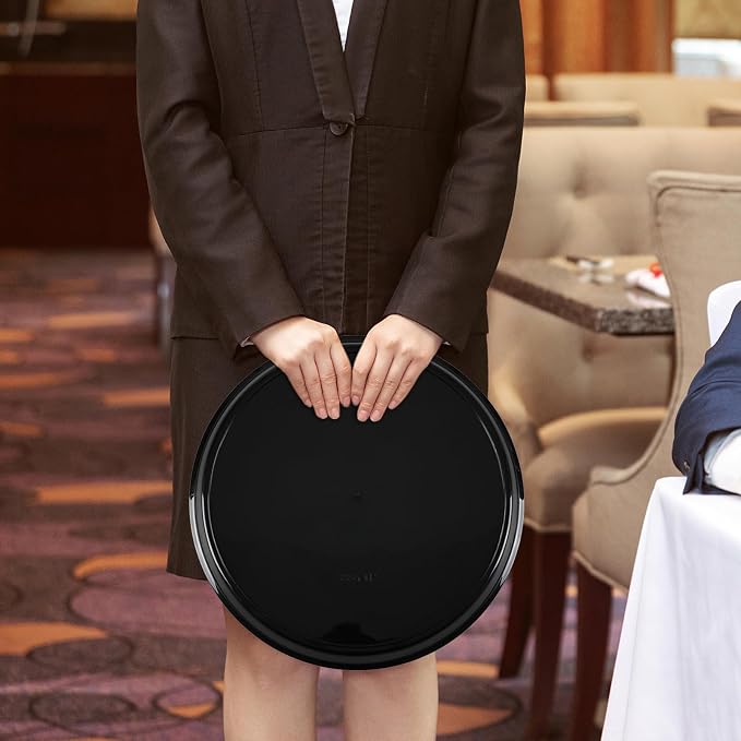 Black Round Serving Trays - Image 5