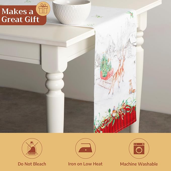 Maison d' Hermine Table Runner 100% Cotton 14.50" x 72" | Table Runners 72 - Image 5