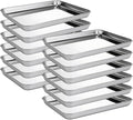 Zopeal 12 Pcs Metal Serving Trays by Zopeal