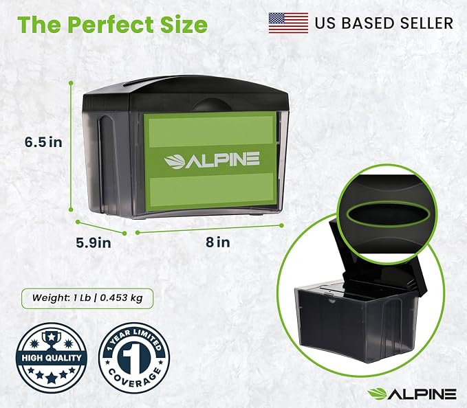 Alpine 3 Pack Tabletop Commercial Napkin Dispenser Restaurant Napkin Holder - Image 4