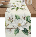 Vintage Floral Spring Table Runners 70 Inches Long, Rustic Botanical Table by Unknown