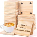 38 Pack Unfinished Wood Coasters by Aweyka