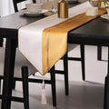 Avigers Table Runner 12 x 59 Inch, Tassels | Faux Silk double-layer accent by Avigers