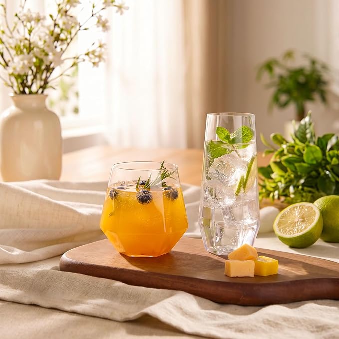 BESTSTAR 48 Pack Clear Plastic Wine Glasses Set BPA-Free Shatterproof | 24 9 OZ - Image 7