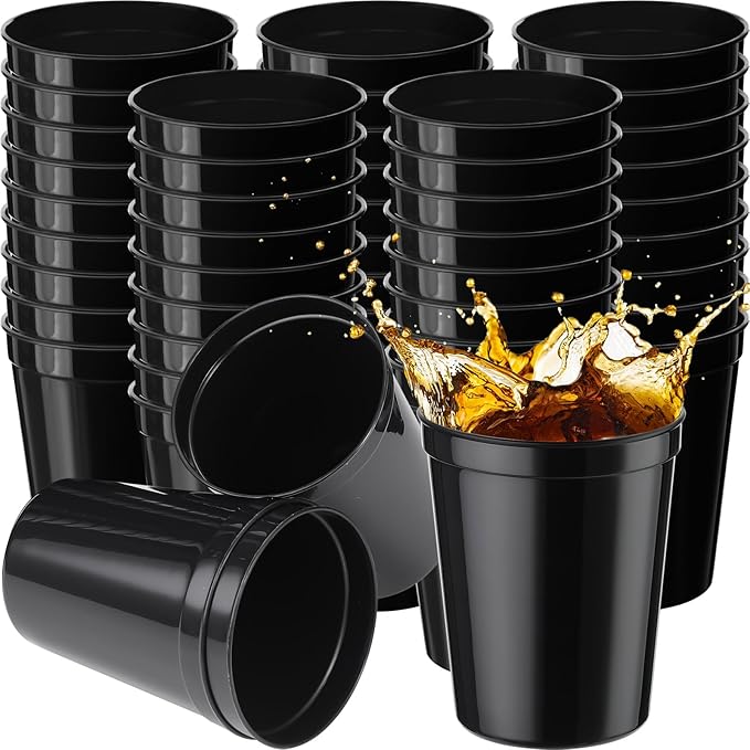 Yungyan 200 Pack 16 oz Stadium Cups Reusable Plastic Cups Blank Drink Stadium by Yungyan