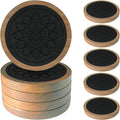 Wood Coasters for Drinks, Minacun Absorbent Coaster Sets of 5, Drinks Coasters by Unknown