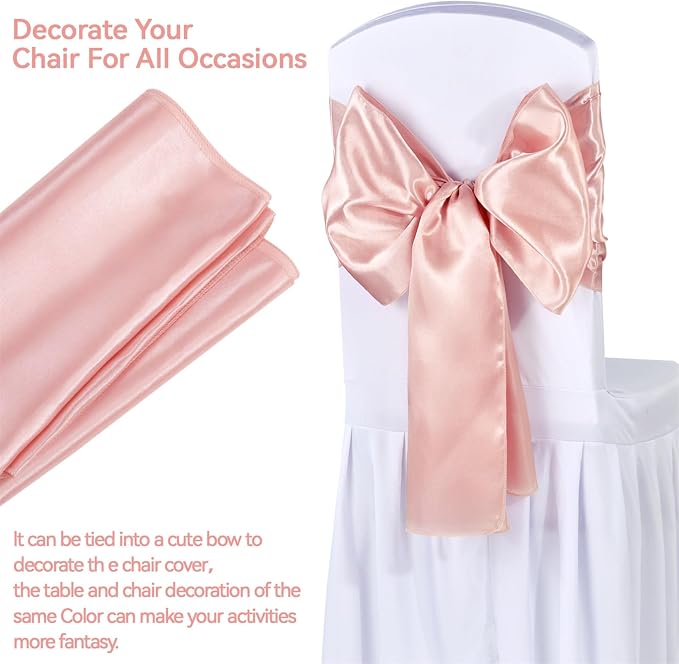 Rose Gold Table Runners 16 Pack 12x108 inch Silk Satin Smooth Fabric | Satin - Image 4